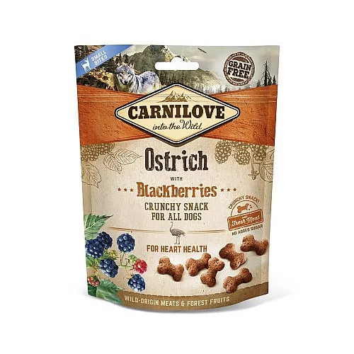 Ласощі для собак Carnilove Ostrich with Blackberries зі страусом та ожиною 200г 1