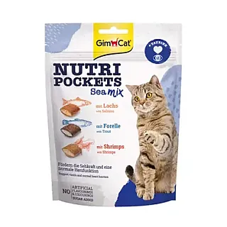 Ласощі для кішок GimCat Nutri Pockets Sea mix 150 г