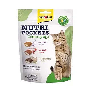 Ласощі GimCat Nutri Pockets Country mix для котів 150г