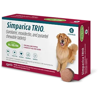 Simparica TRIO таблетки від бліх, кліщів та гельмінтів для собак від 20.1 до 40 кг (1 табл)