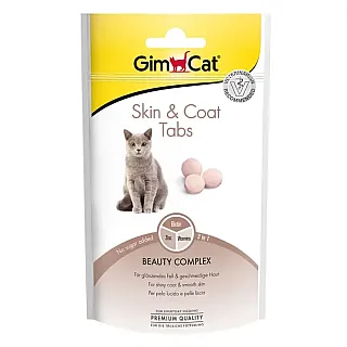Ласощі для кішок GimCat Skin & Coat Tabs для шкіри та шерсті 40 г