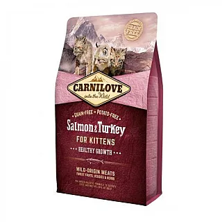 Сухий корм для кошенят Carnilove Cat Salmon & Turkey Kitten (лосось та індичка) 2 кг
