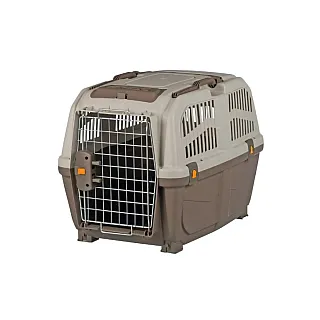 Контейнер-переноска для собак вагою до 30 кг Trixie «Skudo 4» 48 x 51 x 68 см (коричнева)