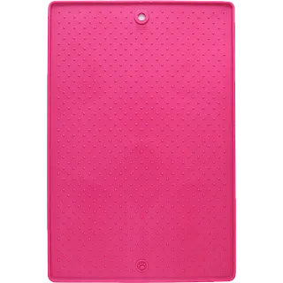 Килимок Dexas Pet Bowl, антиковзаючий для собак і котів, рожевий, великий, 43х57 см