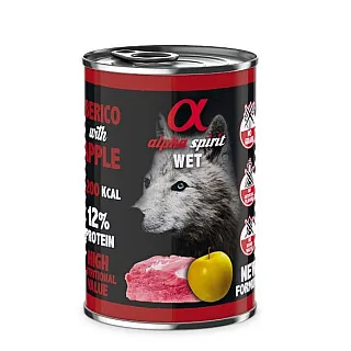 Вологий корм для собак ALPHA SPIRIT Іберіко з жовтим яблуком 400г