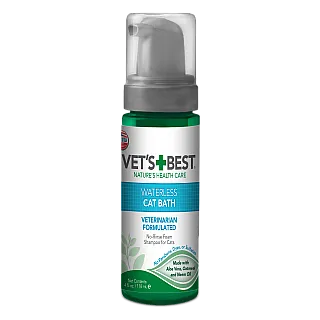 Миюча піна Vets Best Waterless Cat Bath експрес-чищення без води для котів, 118 мл