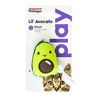 Іграшка для кішок Petstages Lil' Avocato Dental Health Cat Chew Toy Авокадо, з котячою м'ятою, зелена