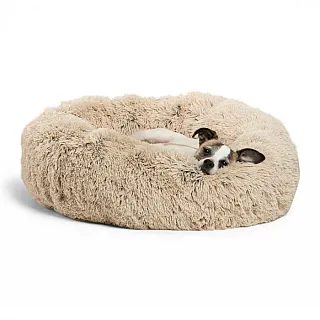 М'яке місце для собак Best Friends Donut Shag Frost Taupe беж 58х58 см