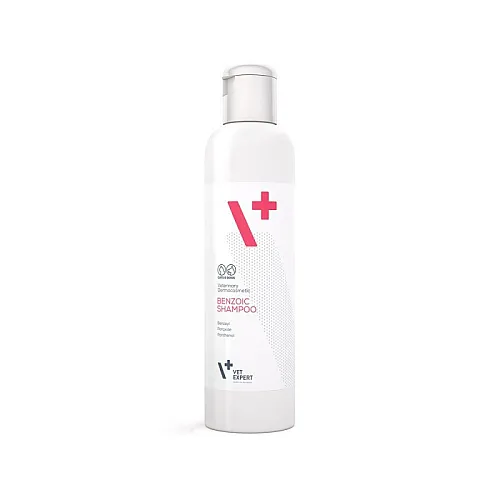 Бензольний шампунь VetExpert Benzoic Shampoo для тварин із жирною шкірою та шерстю, 250 мл 1