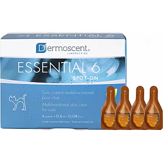 Dermoscent Essential 6 spot-on for cat Засіб для догляду за шкірою та шерстю кішок (4 пипетки)