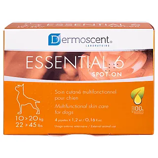 Dermoscent Essential 6 spot-on Краплі на холку по догляду за шкірою і шерстю собак (10-20 кг)