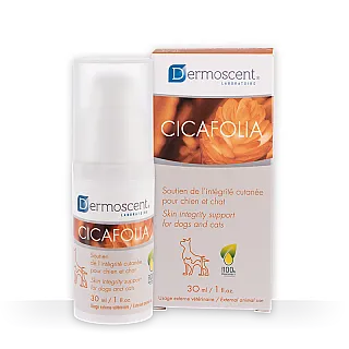 Відновлюючий гель Dermoscent Cicafolia для собак і кішок, догляд за пошкодженою шкірою 30 мл