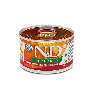 Вологий корм Farmina N&D Grain Pumpkin Chicken Adult Mini для собак дрібних порід, гарбуз/курка/гранат, 140 г