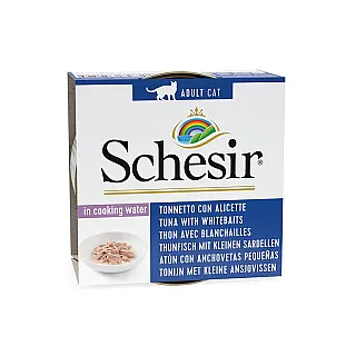 Schesir Cat Tuna Whitebait Rice Консерви для кішок тунець з анчоусами та рисом 85 г