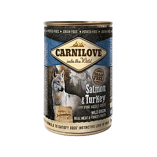 Вологий корм для собак Carnilove Salmon & Turkey 400 г (лосось та індичка)