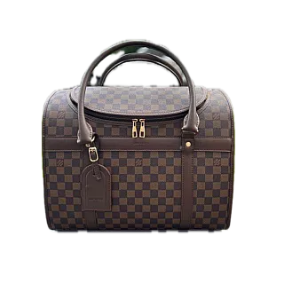 Сумка-переноска для маленьких тварин Louis Vuitton коричнева 40х23х28