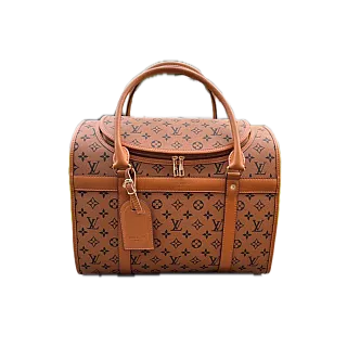 Сумка-переноска для маленьких тварин Louis Vuitton світло-коричнева 40х23х28