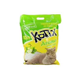 Kotix (Котикс) силікагелевий наповнювач для котячого туалету з ароматом яблука 10 л