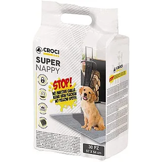 Croci Super Nappy Пелюшки з активованим вугіллям для цуценят і собак 57*54 30 шт