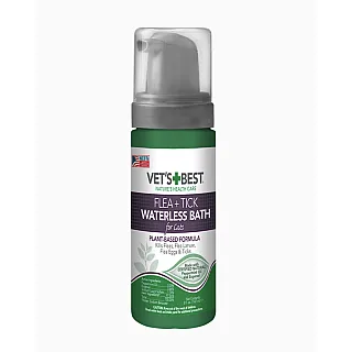 Миюча піна Vet's Best Flea & Tick Waterless Bath For Cats від бліх, кліщів і москітів для котів, 147 мл