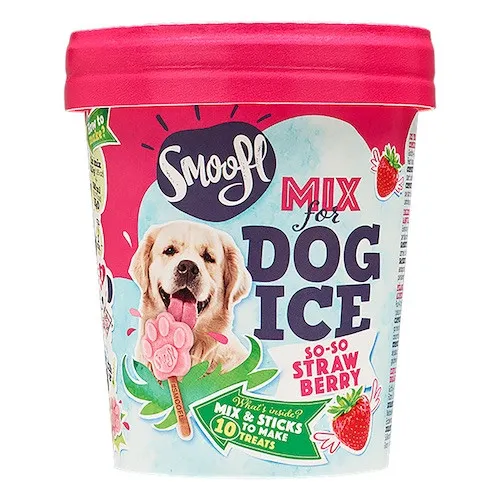 Морозиво для собак Smoofl Strawberry зі смаком полуниці 2х52,5 г 1