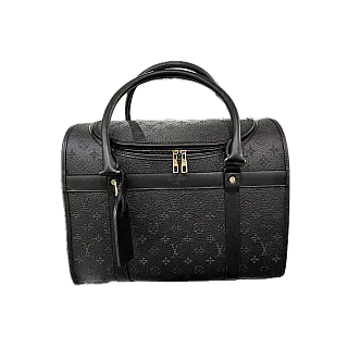 Сумка-переноска для маленьких тварин Louis Vuitton чорна