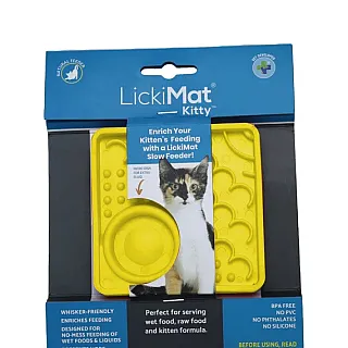 Лизальний килимок Антистрес для котів LickiMat Kitty ( Жовтий )