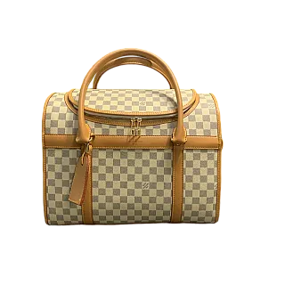 Сумка-переноска для маленьких тварин Louis Vuitton кремова 40х23х28