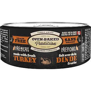 Oven-Baked Tradition беззерновий паштет для котів зі свіжим м’ясом індички 156 г