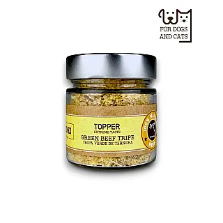 Tоппер натуральна смакова добавка Mr.Bones з зеленого яловичого рубця для собак і котів 100 г