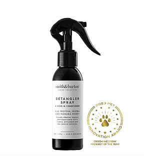 Спрей розплутувач і незмивний кондиціонер Smith&Burton з протеїнами шовку для шерсті собак і котів 125 мл