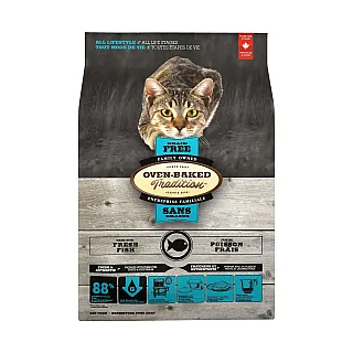 Oven-Baked Tradition беззерновий сухий корм для котів зі свіжого м’яса риби 4.54 кг