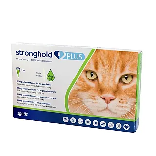 Stronghold Plus Краплі на холку для кішок вагою від 5 до 10 кг 1 піпетка