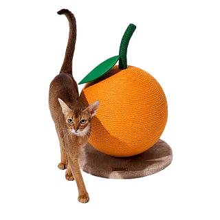 Кігтеточка для котів Vetreska мандарин Д-33*Ш-33*В-43 см