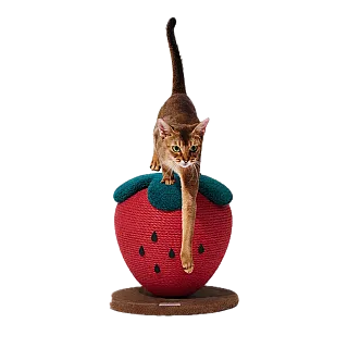 Кігтеточка для котів Vetreska полуниця Д-33*Ш-33*В-38 см