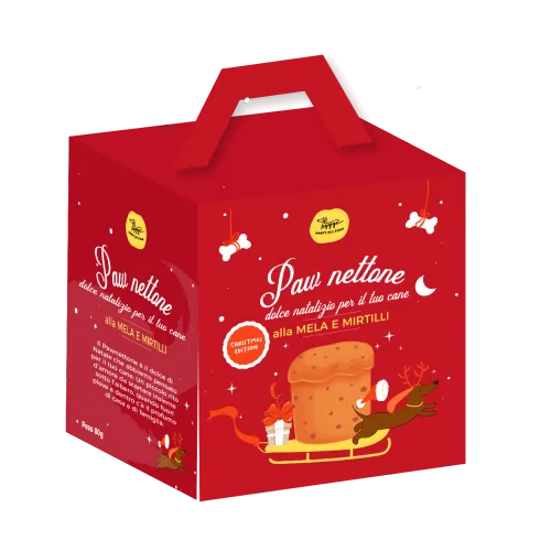 Ласощі для собак Hygge Панеттоне зі смаком Яблука та Чорниці Christmas Pawnettone 1