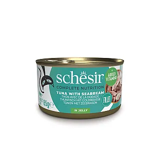 Консерви для кішок Schesir Cat Tuna with Sea Bream тунець з дорадою в желе 85г