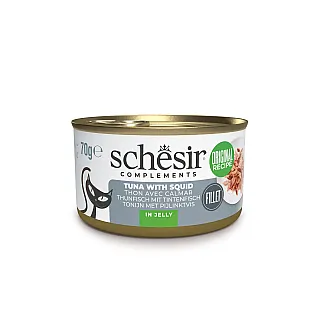 Консерви для кішок Schesir Cat Tuna with Squids з тунцем та кальмаром у желе 85г