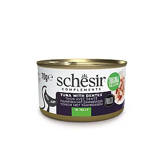 Консерви для кішок Schesir Cat Tuna with Dentex з тунцем та зубаном у желе 85г