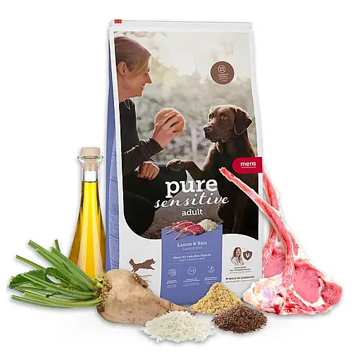 Сухий корм Mera Pure Sensitive Adult Lamm&Reis для дорослих собак, з ягням та рисом, 4 кг 2