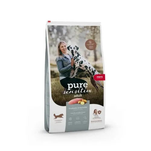 Сухий корм Mera Pure Sensitive Adult Truthahn & Kartoffel для дорослих собак, з індичкою та картоплею, 4 кг 1