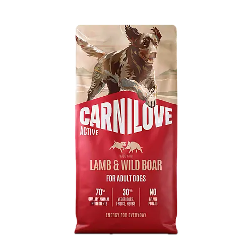 Корм сухий Carnilove Active Lamb & Wild Boar для собак ягня і дикий кабан 1,5 кг 1