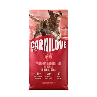 Корм сухий Carnilove Active Venison & Reindeer & Wild Boar Active Adults для активних собак оленя та дикий кабан 12 кг