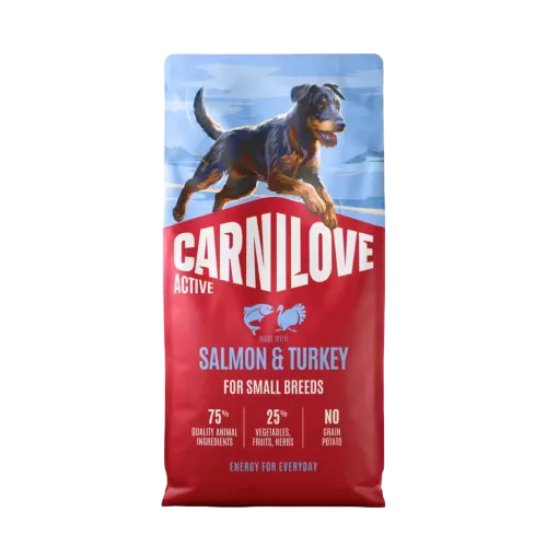 Корм сухий Carnilove Active Salmon & Turkey Small Breed для собак малих порід лосось та індичка 1,5 кг 1