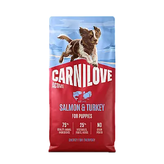 Корм сухий Carnilove Active Salmon&Turkey Puppy для цуценят лосось і індичка 12 кг
