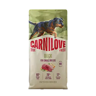 Корм сухий Carnilove True Fresh Duck Small Breed для собак малих порід качка 4 кг