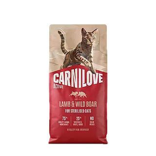 Корм сухий Carnilove Active Lamb & Wild Boar Sterilised для стерилізованих котів ягня та дикий кабан 6 кг