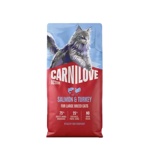 Сухий корм Carnilove Active Salmon&Turkey Large Breed для котів великих порід з лососем та індичкою, 2 кг 1