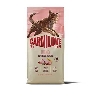 Сухий корм Carnilove True Fresh Turkey Sterilised для стерилізованих кішок з індичкою, 6 кг