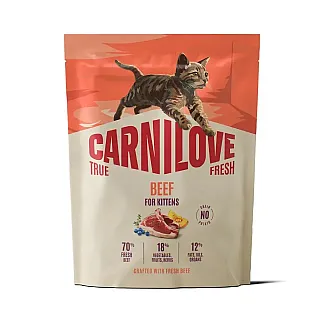 Корм сухий Carnilove True Fresh Beef Kitten для кошенят яловичина 400 г